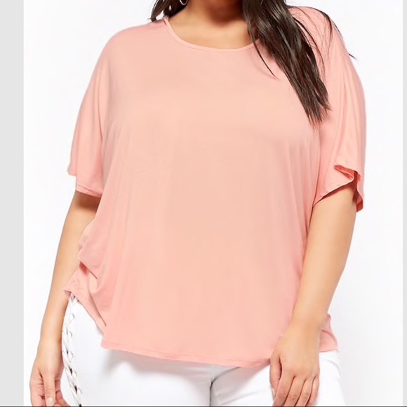 Plus size slub knit twist back - Picture 2 of 5